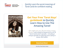 Tablet Screenshot of mytarotcardmeanings.com